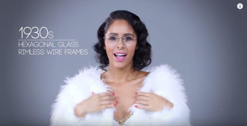 [VIDEO] Así han evolucionado los anteojos para mujeres desde 1930 hasta la actualidad