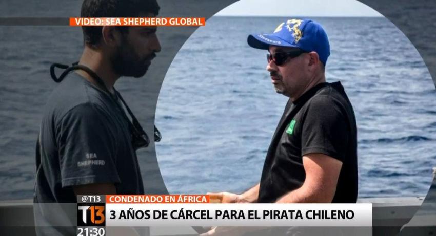 [VIDEO] "Pirata chileno" es condenado a tres años de cárcel en África