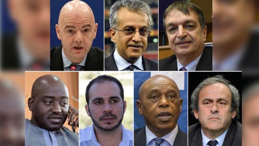 Los siete candidatos oficiales para presidir a la FIFA