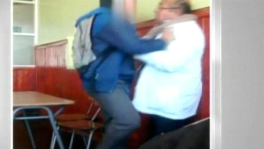 Video muestra agresión a docente en Concepción