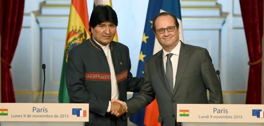 Presidente de Francia pide "diálogo y más diálogo" entre Chile y Bolivia por tema marítimo