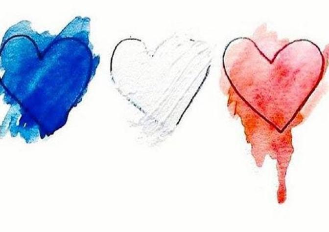 Dibujantes entregan su solidaridad con las víctimas del atentado en París