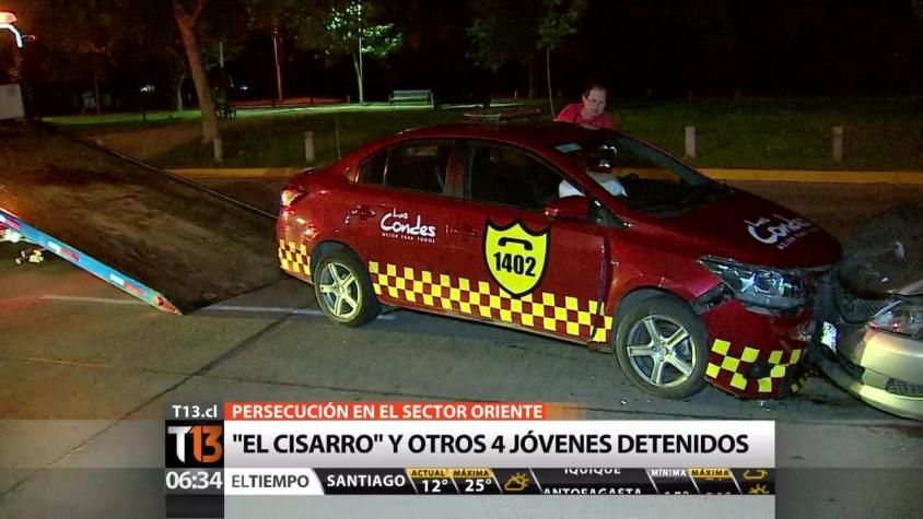 "El Cisarro" es detenido por 13° vez tras persecución en Las Condes