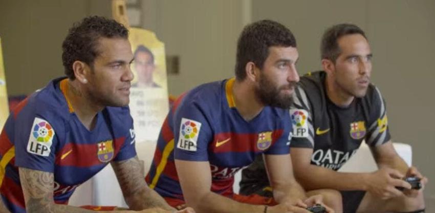 [VIDEO] Claudio Bravo fue goleado en el FIFA 16 por sus compañeros del Barcelona