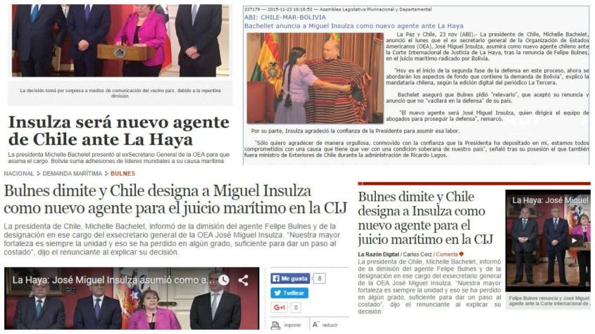 Medios bolivianos reaccionan ante nombramiento de Insulza como agente ante La Haya