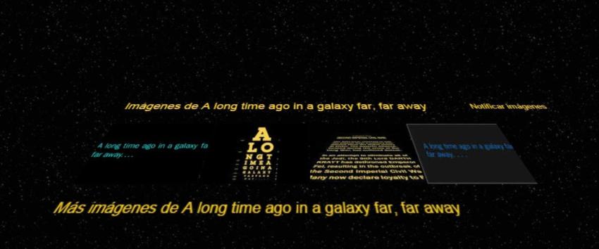 "A long time ago in a galaxy far, far away": Google homenajea a "Star Wars" con entretenido truco