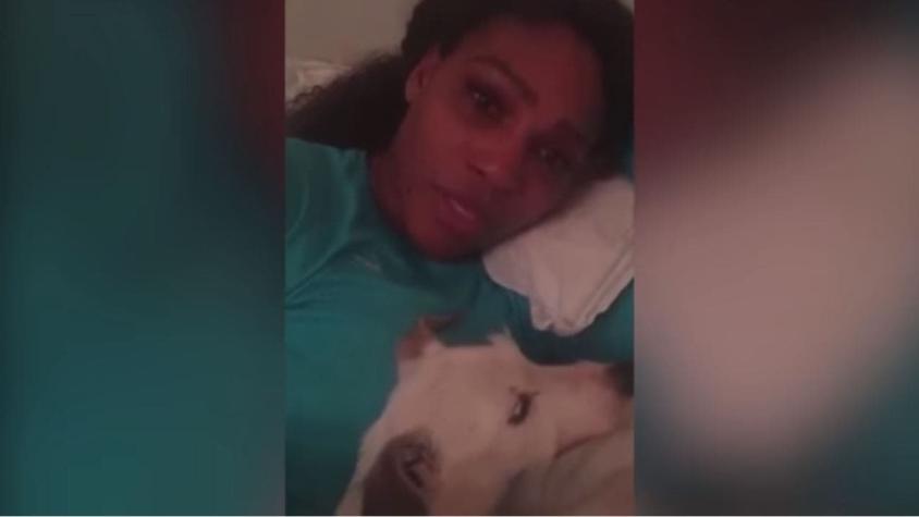 [VIDEO] Serena Williams compartió sus últimos dolorosos momentos con su adorada perrita Jackie