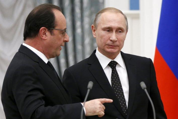 Rusia y Francia coordinarán acciones militares contra el EI