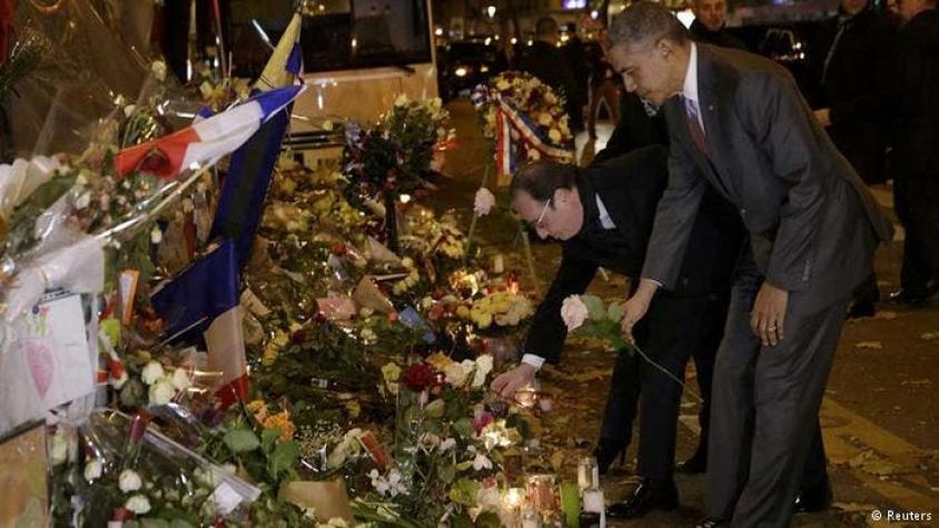 París: Obama homenajea a víctimas del ataque en Bataclan