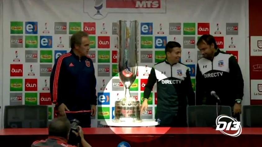 [VIDEO] ¿Maleficio? ¡Gonzalo Fierro tocó el trofeo de la Copa Chile 2015!
