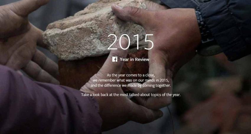 Facebook presenta resumen de 2015 con lo más compartido