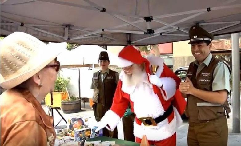 [VIDEO] La campaña de Carabineros y el Viejito Pascuero para evitar robos en Navidad