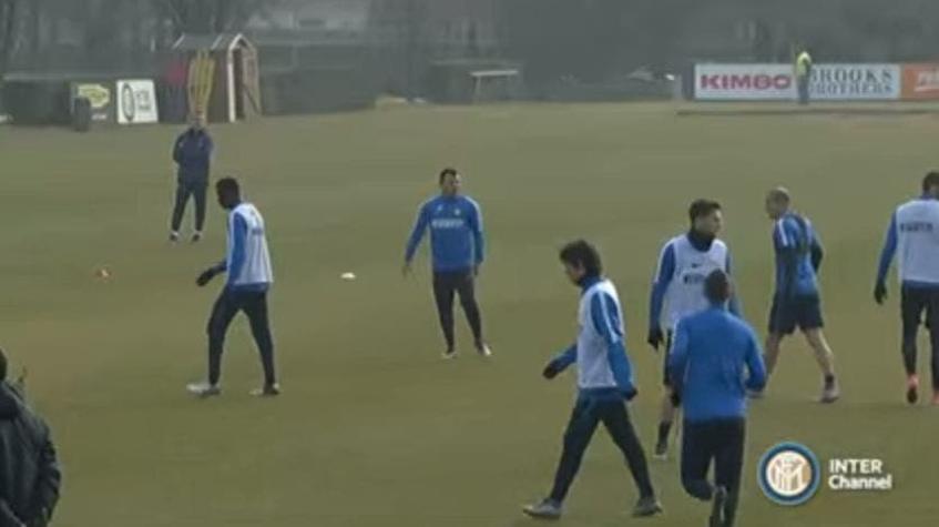 [VIDEO] Gary Medel se anota con golazo en entrenamiento del Inter