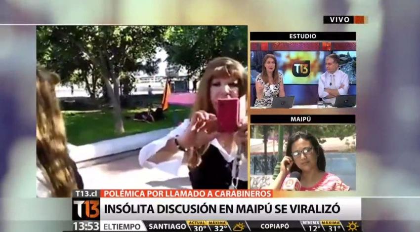 [VIDEO] La insólita polémica por la niña que "atropelló" a mujer en plaza de Maipú