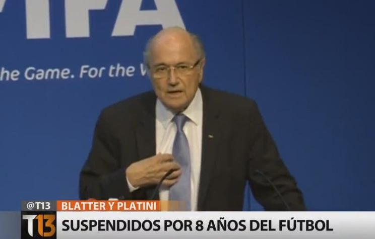 [VIDEO] Caso FIFA: Blatter y Platini quedan suspendido por 8 años del mundo del fútbol