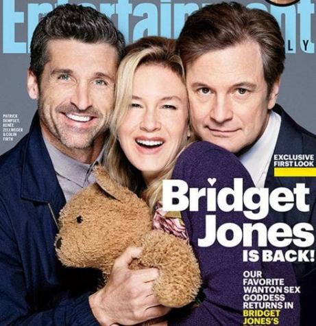 Protagonistas de la tercera parte de "El diario de Bridget Jones" se unen en adorable portada
