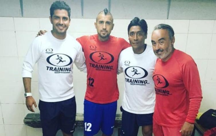 Arturo Vidal no descansa ni en vacaciones: entrena con plantel de Unión La Calera