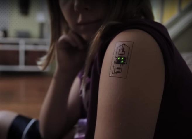 "Tech Tats", los tatuajes tecnológicos que son un circuito sobre la piel