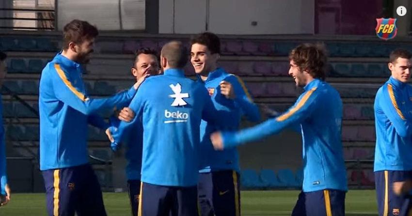 [VIDEO] La broma de los jugadores de Barcelona por el día de los inocentes