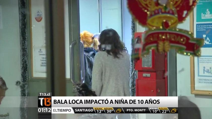 Cerro Navia: Niña de diez años es impactada por perdigones de escopeta