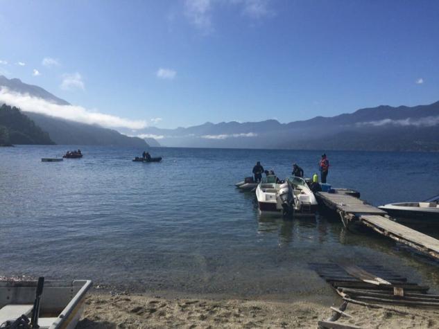 Armada se suma al operativo de búsqueda de los tres desaparecidos en el lago Riñihue