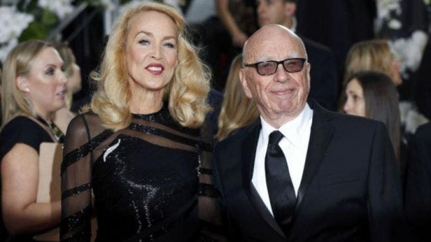 Magnate Rupert Murdoch y Jerry Hall, ex de Mick Jagger, anuncian matrimonio