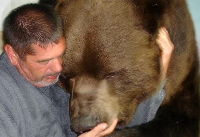 La historia del oso de 680 kilos y su mejor amigo humano
