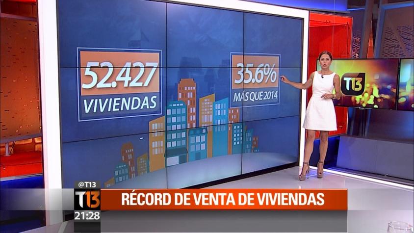 Venta de viviendas en Santiago bate cifra récord en 2015