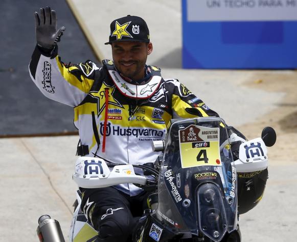 Emocionado Pablo Quintanilla en el podio del Dakar: “Esto va para todos los chilenos”
