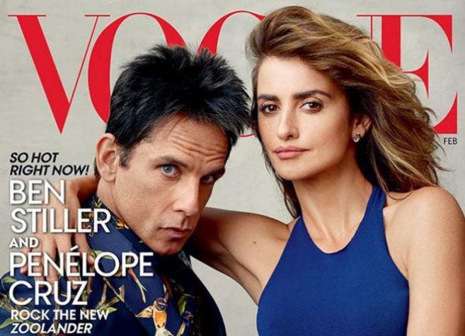 Penélope Cruz y Ben Stiller serán la portada de la revista Vogue por "Zoolander 2"