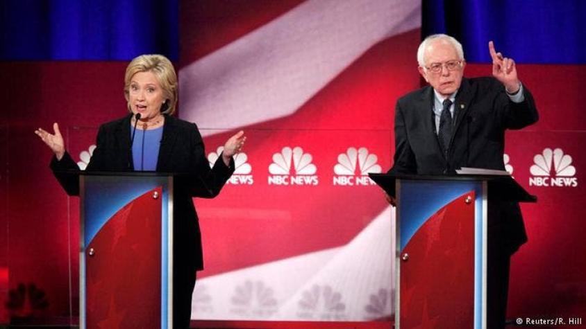 Clinton y Sanders dialogan en intenso debate presidencial