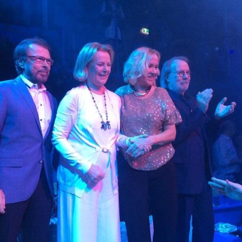 Los ex miembros de ABBA se reúnen en inusual cita