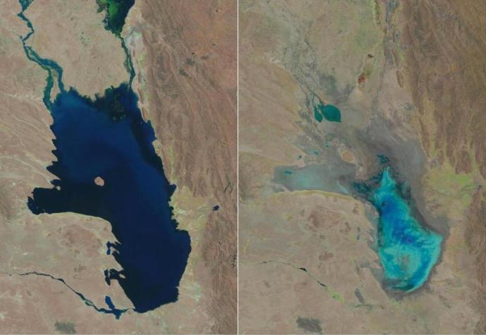 Poopó: Imagen muestra cómo el segundo lago más grande de Bolivia se convirtió en un desierto