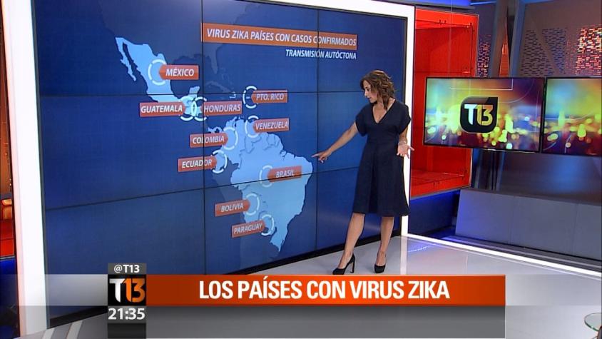 ¿Cuáles son los países infectados con virus Zika?
