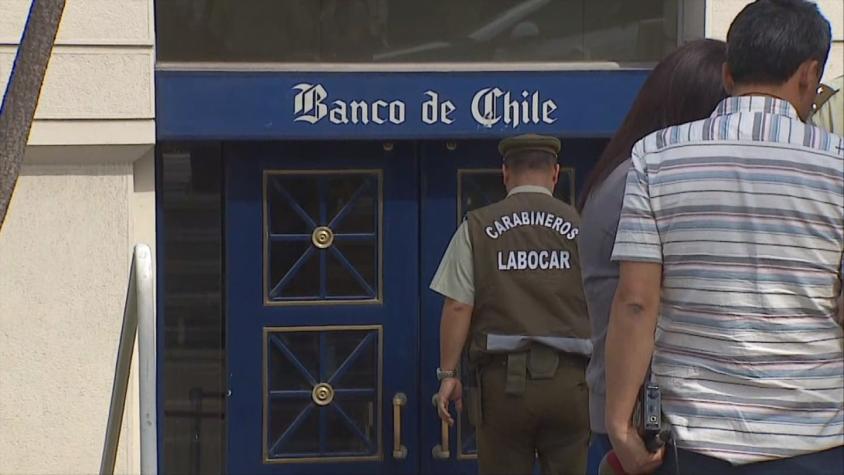 Se registra asalto en sucursal de Banco de Chile en Las Condes