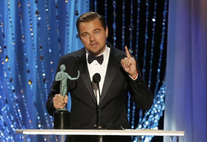 Leonardo DiCaprio obtiene premio a Mejor Actor en los SAG Awards