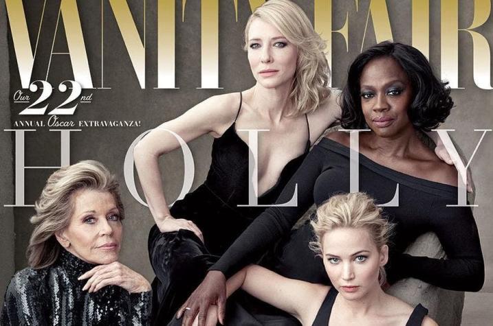 Diane Keaton, Jennifer Lawrence on Vanity Fair 2016 Hollywood