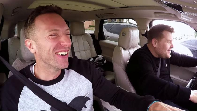 [VIDEO] Chris Martin gozó en el karaoke del programa de James Corden
