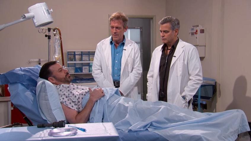 [VIDEO] George Clooney y Hugh Laurie vuelven a ser médicos en divertida parodia