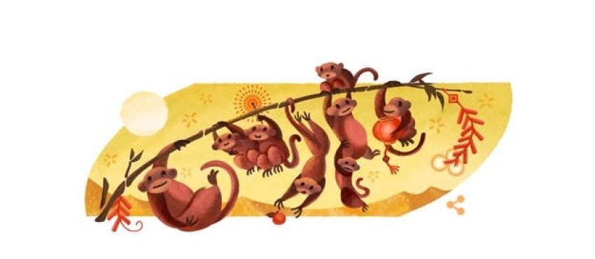 Año del mono: Google celebra la llegada del Año Nuevo Chino