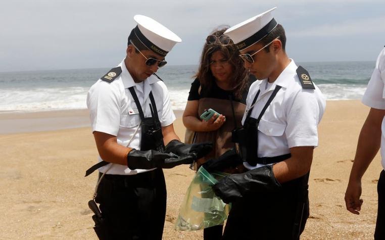 Playa Amarilla se suma a balnearios impedidos para el baño por fragata portuguesa