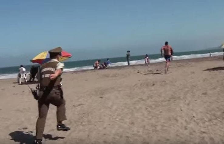 [VIDEO] La increíble persecución de Carabineros en la playa de Cartagena