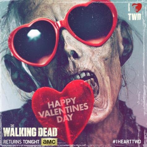 Walking Dead sorprende con postales para San Valentín