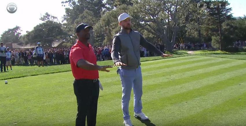 [VIDEO] La graciosa coreografía entre Justin Timberlake y 'Carlton Banks' jugando al golf