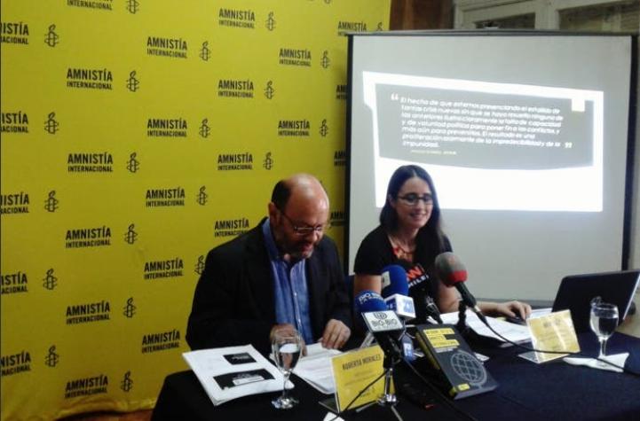Amnistía Internacional pide más voluntad política para mejorar los DDHH en Chile