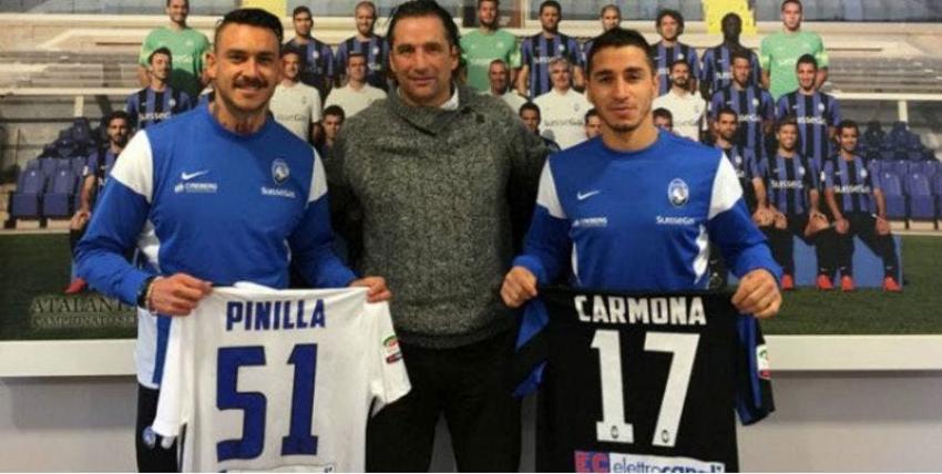 Pizzi visitó a Mauricio Pinilla y Carlos Carmona en el Atalanta