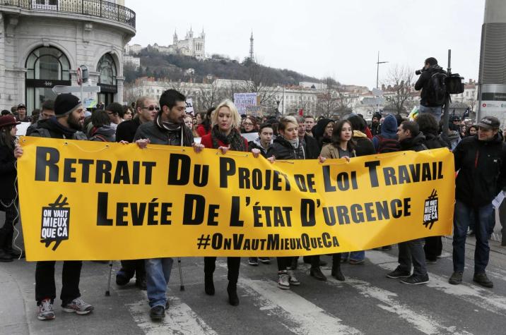 Jornada de protestas en Francia contra impopular reforma laboral