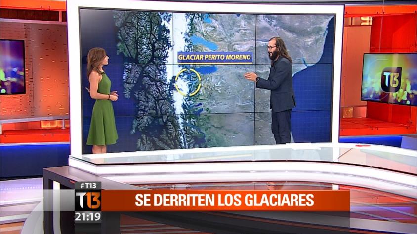 Marcelo Lagos explica la caída del glaciar Perito Moreno