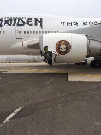 Avión de Iron Maiden sufre accidente en la losa del aeropuerto de Pudahuel