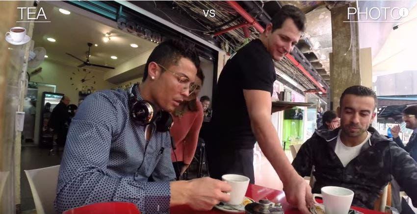 [VIDEO] Esto pasa cuando Cristiano Ronaldo sale a tomar té con un amigo en España